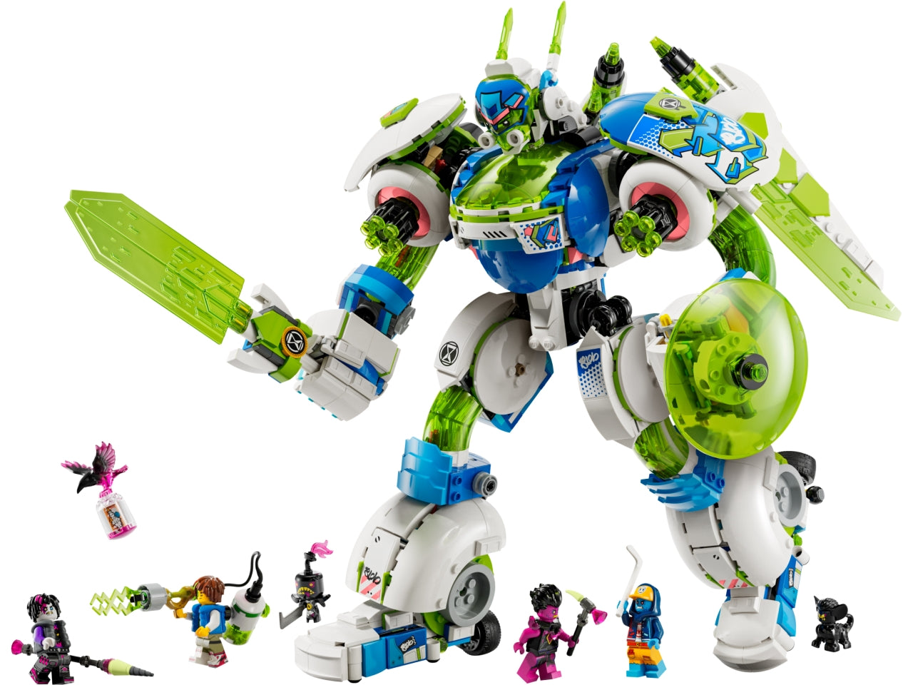 LEGO DREAMZzz Battle Mech di Mateo e Z-Blob, Astronave Trasformabile in 3 Diversi Robot Giocattolo Dotati di Accessori e 4 Minifigure, Giochi Creativi per Bambini e Bambine da 10 Anni in su 71485