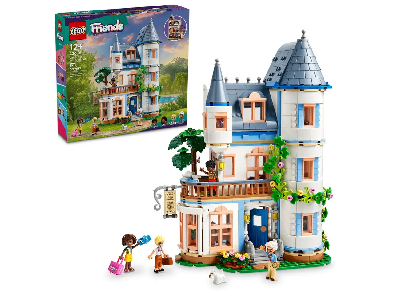 Lego Friends Bed and Breakfast al Castello, set di mattoncini in scatola da 1311 pezzi, per ragazze 12+ anni 42638