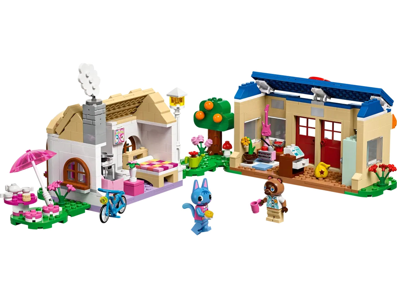 Lego animal crossing bottega di nook e casa di grinfia