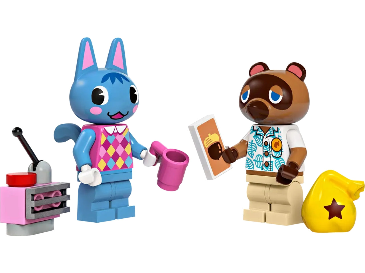 Lego animal crossing bottega di nook e casa di grinfia