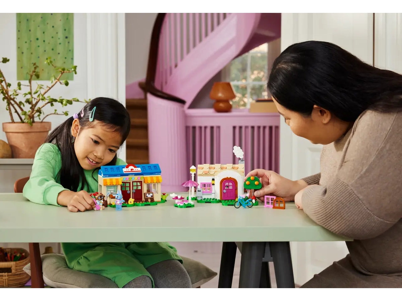 Lego animal crossing bottega di nook e casa di grinfia