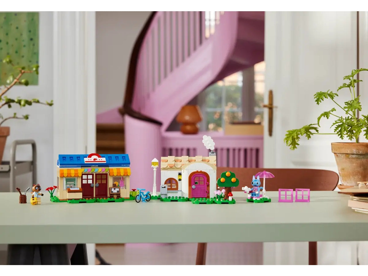 Lego animal crossing bottega di nook e casa di grinfia