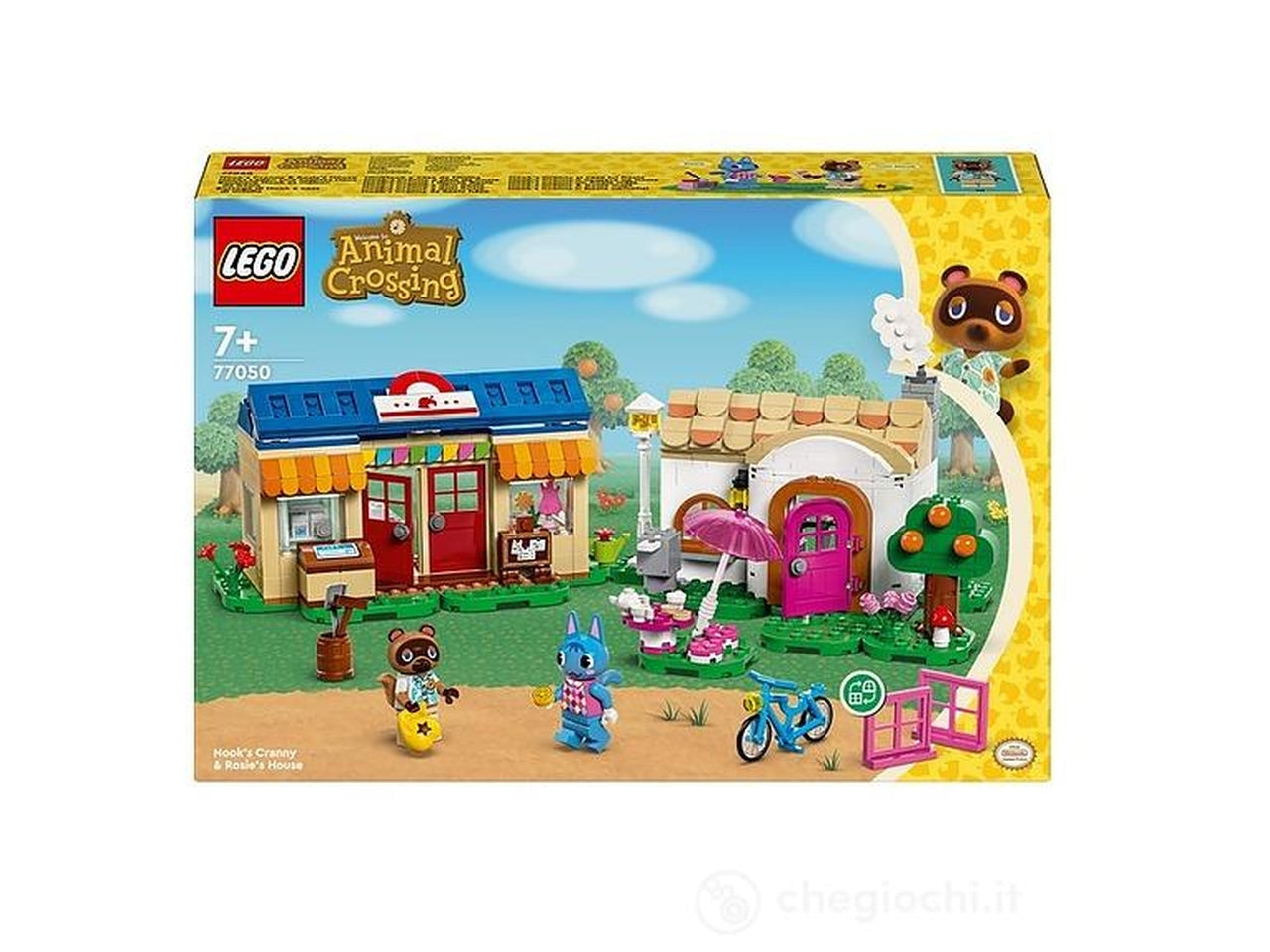 Lego animal crossing bottega di nook e casa di grinfia