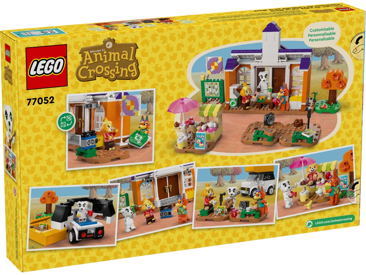 LEGO Animal Crossing - Giocattolo costruibile per i bambini e le bambine dai 7 anni in su: il giocattolo Concerto in piazza con K.K. offre ai bambini che amano il gioco di finzione e la serie di videogiochi 77052