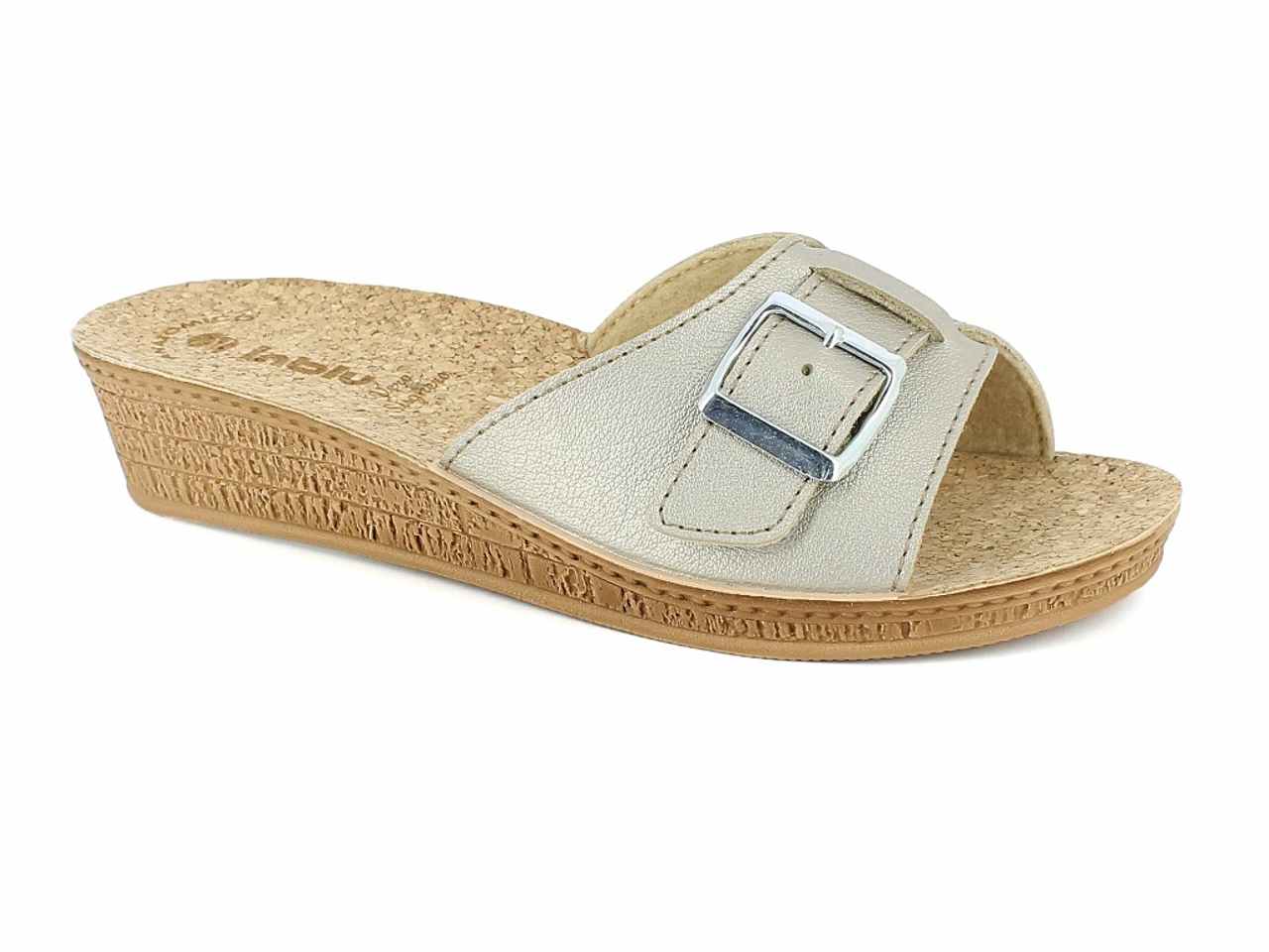 Ciabatte a fascia platino taglia 35-41