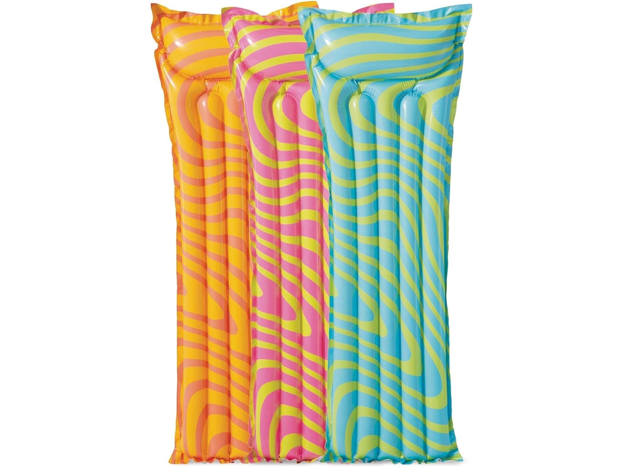 Materassino gonfiabile in vinile onde multicolor - carico max 100 kg - 183x69 cm - Intex