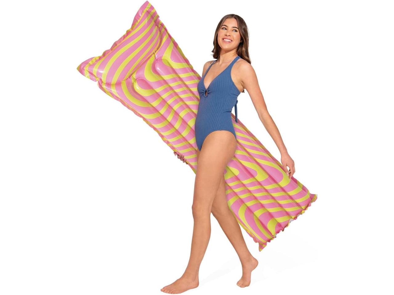 Materassino gonfiabile in vinile onde multicolor - carico max 100 kg - 183x69 cm - Intex