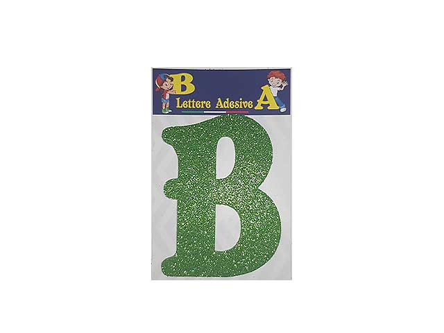 Lettera verde b 12cm