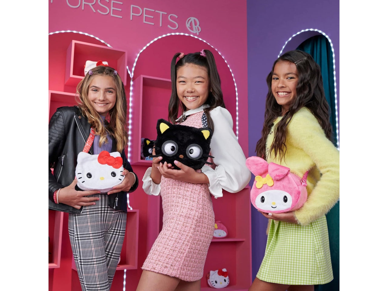 Purse Pets, Sanrio Hello Kitty And Friends, Animale Giocattolo e Borsa interattiva Hello Kitty con Oltre 30 Suoni e reazioni, Giocattoli per Bambine | Spin Master