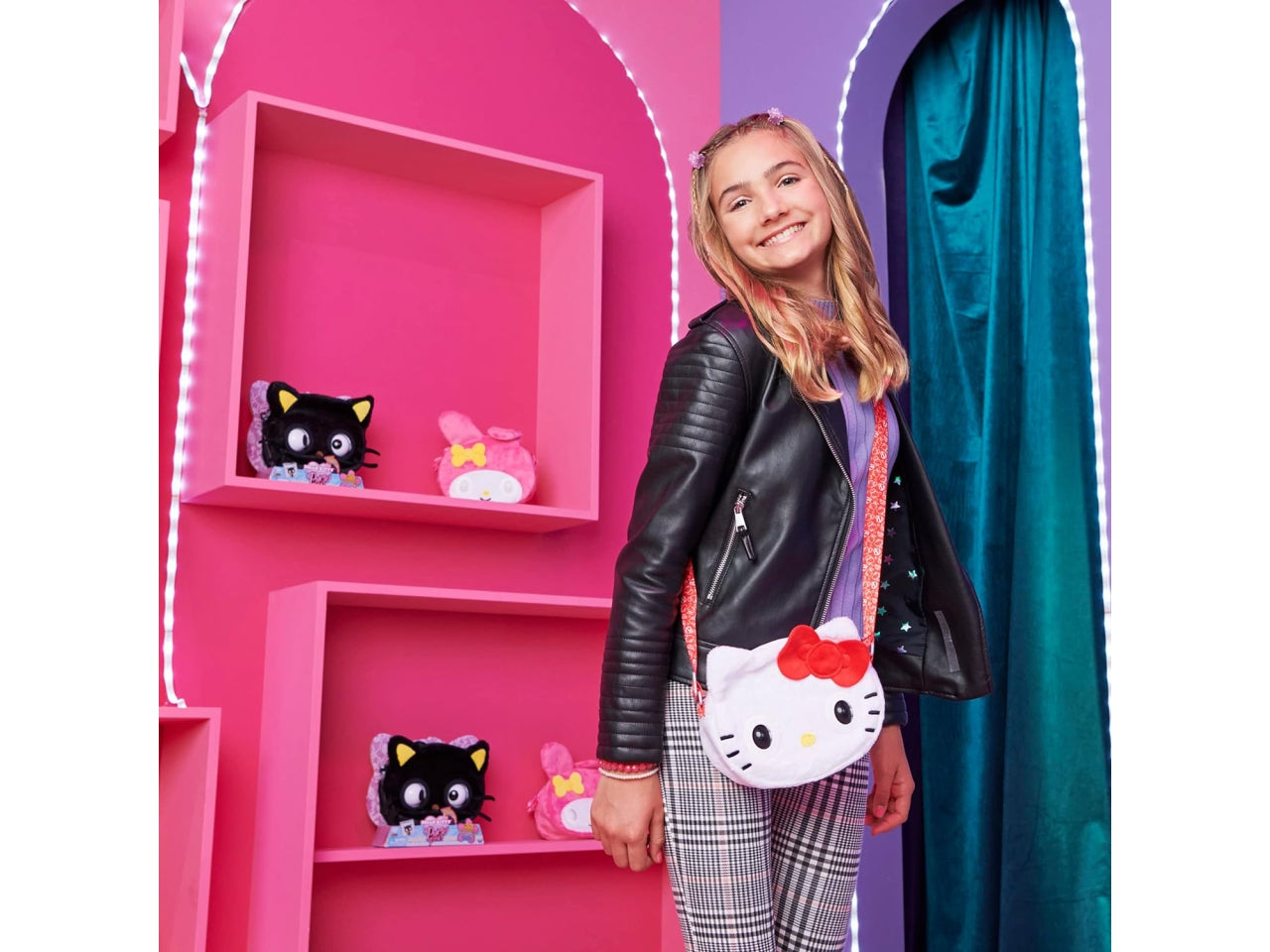 Purse Pets, Sanrio Hello Kitty And Friends, Animale Giocattolo e Borsa interattiva Hello Kitty con Oltre 30 Suoni e reazioni, Giocattoli per Bambine | Spin Master