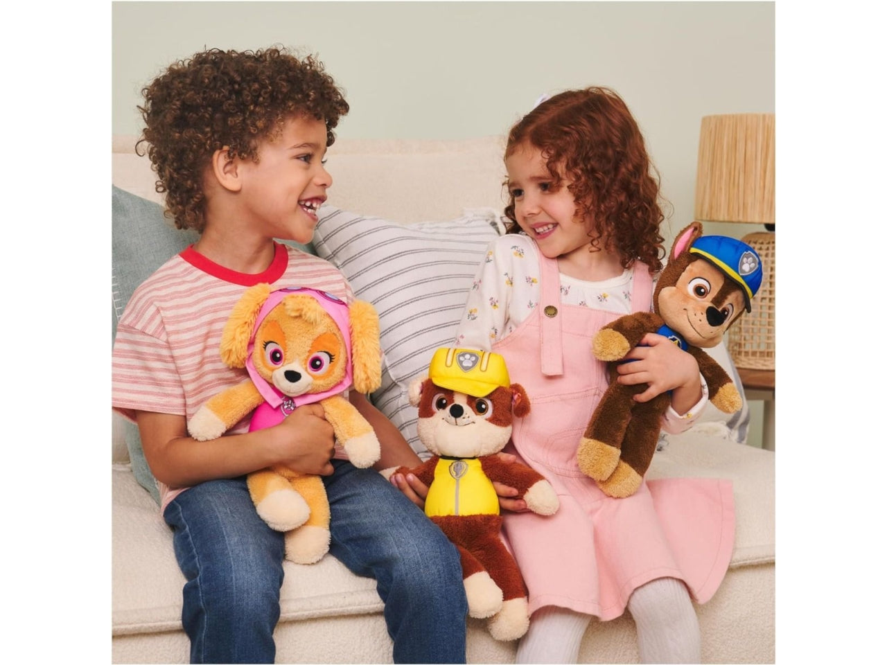 Paw Patrol, morbido peluche di Rubble, 33 cm per bambini da 1+ anni - Spin Master