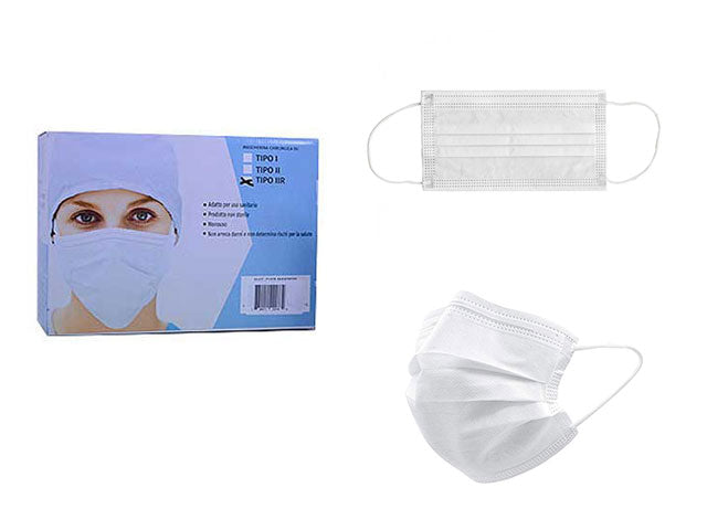 Mascherina chirurgica bianca