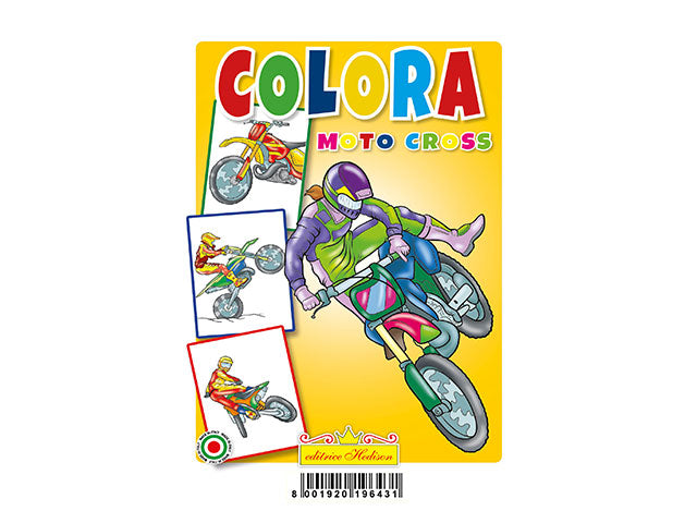 Libro colora motocross