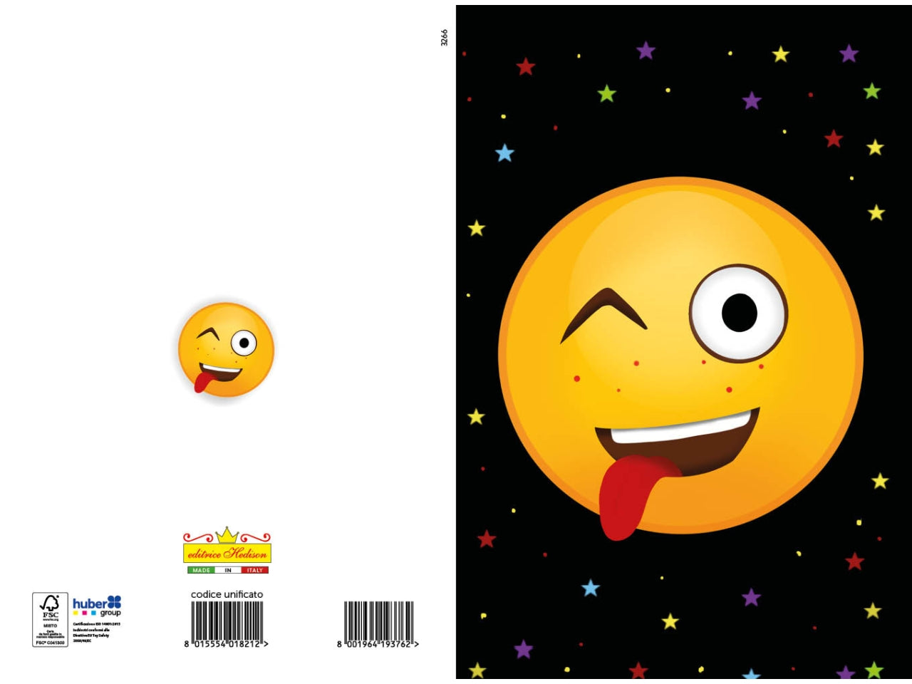 Biglietto auguri smile linguaccia