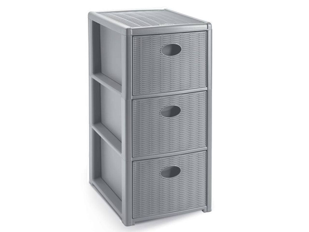 Cassettiera elegance 3 slim colore stone grey