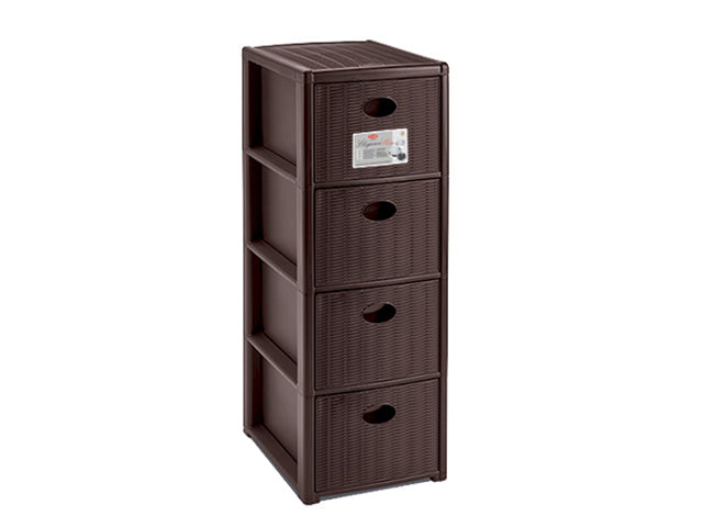 Elegance cassettiera 4c moka 30302