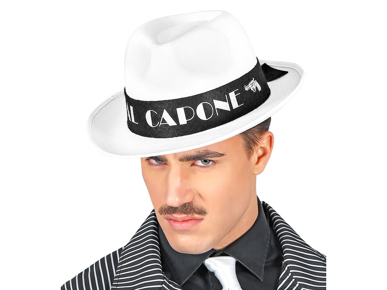 Cappello al capone colore bianco in feltro