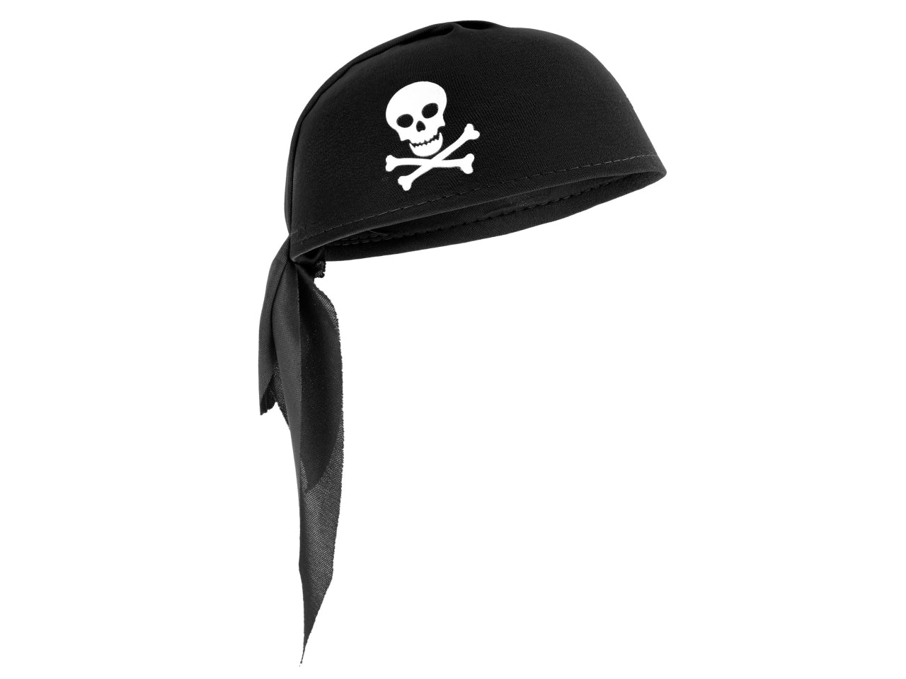 Cappello nero pirata in tessuto