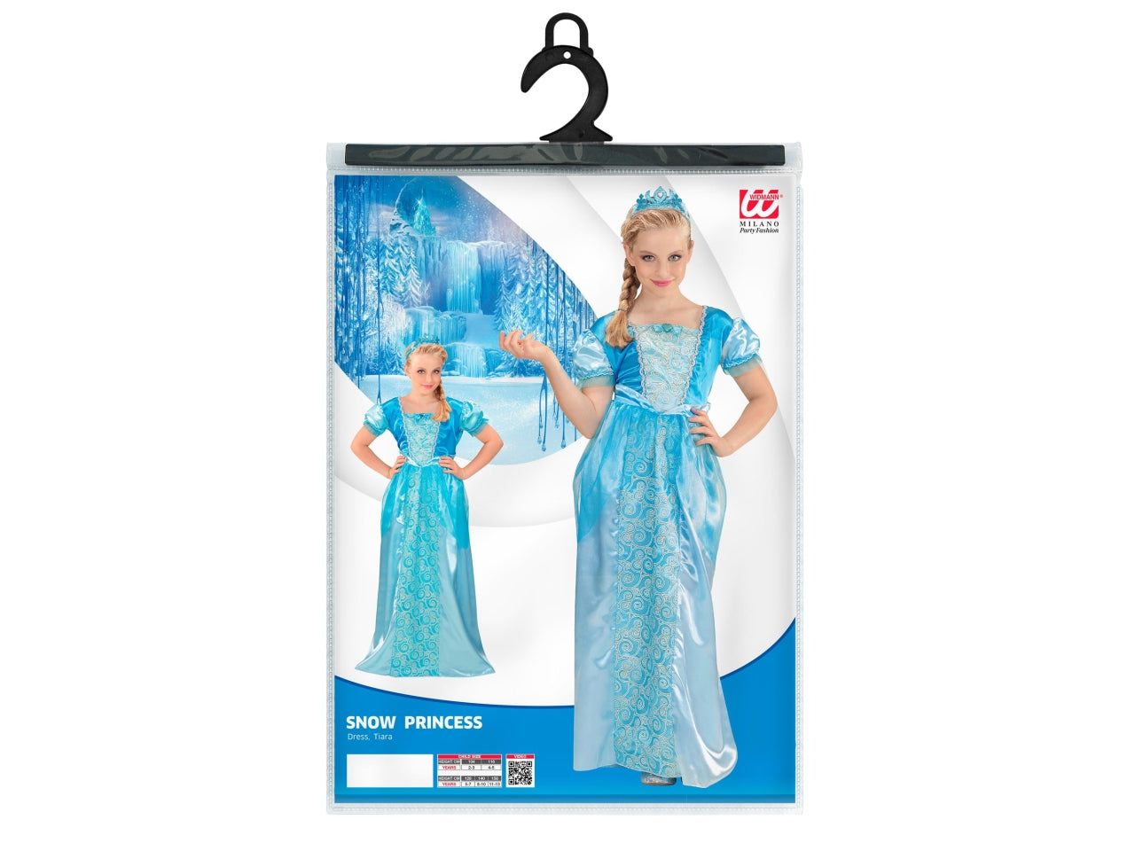 Costume principessa delle nevi vestito,tiara