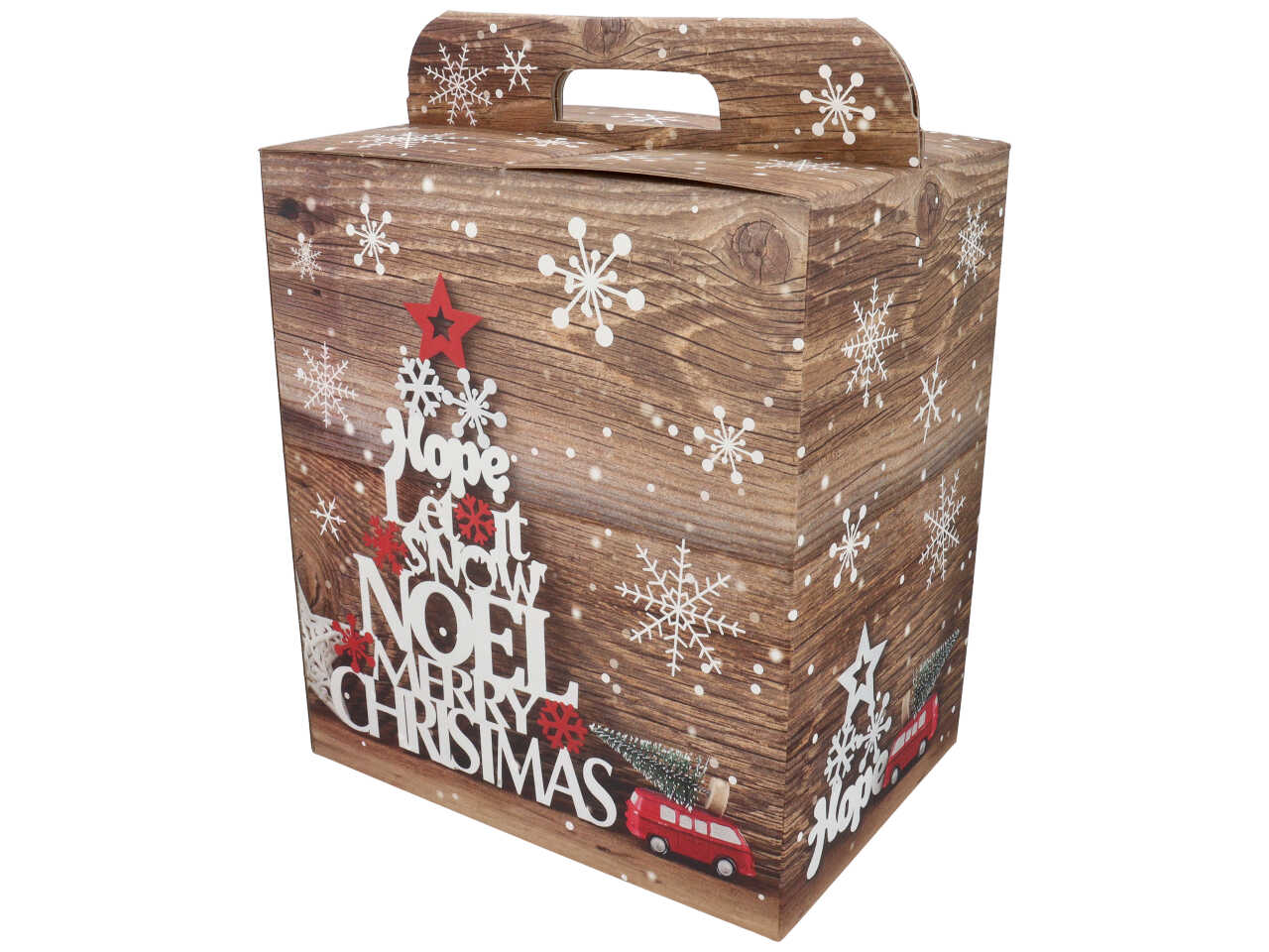 Snowflakes scatola porta panettone 30x23x34cm