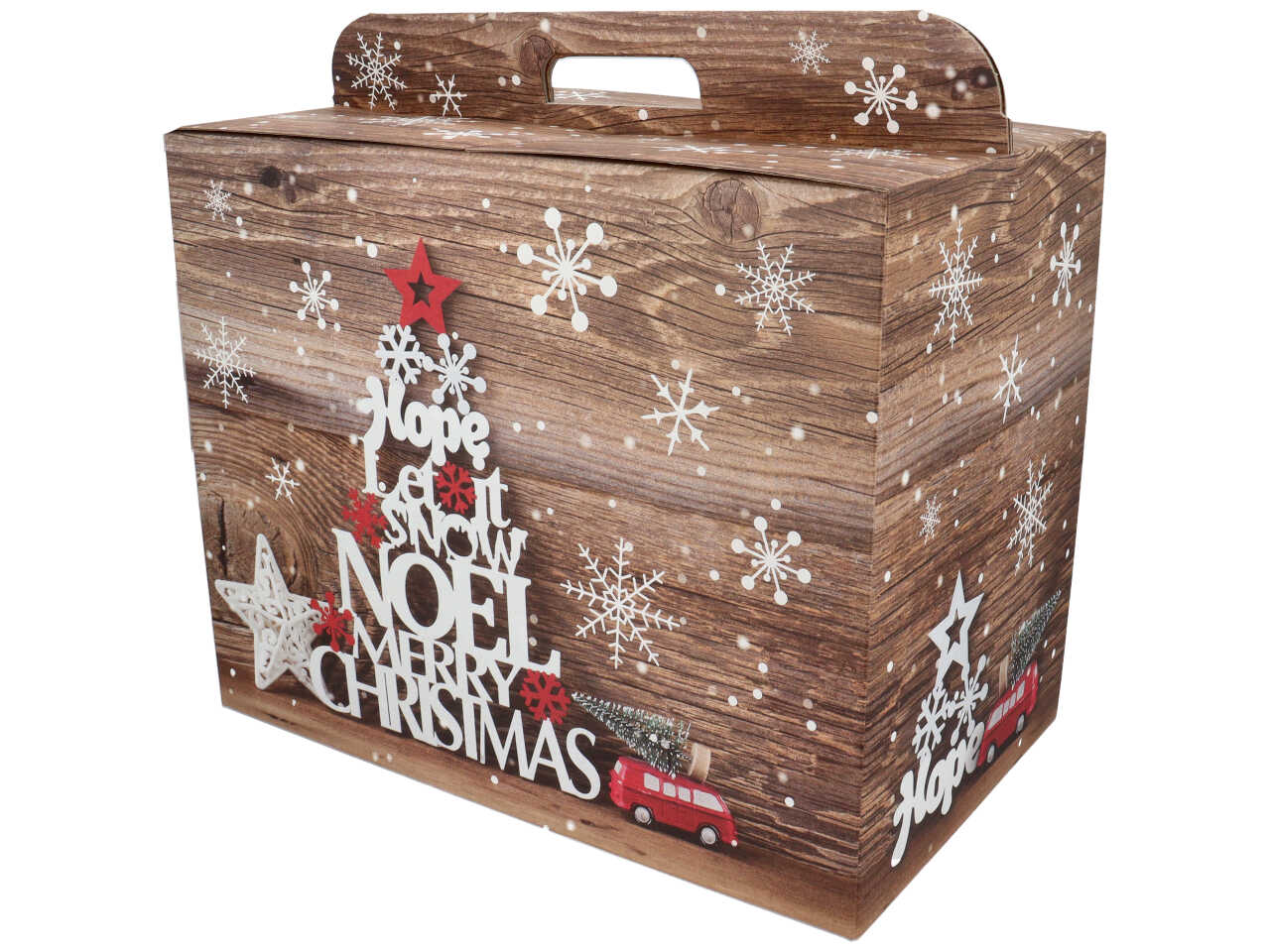 Snowflakes scatola porta panettone 43x26x34cm