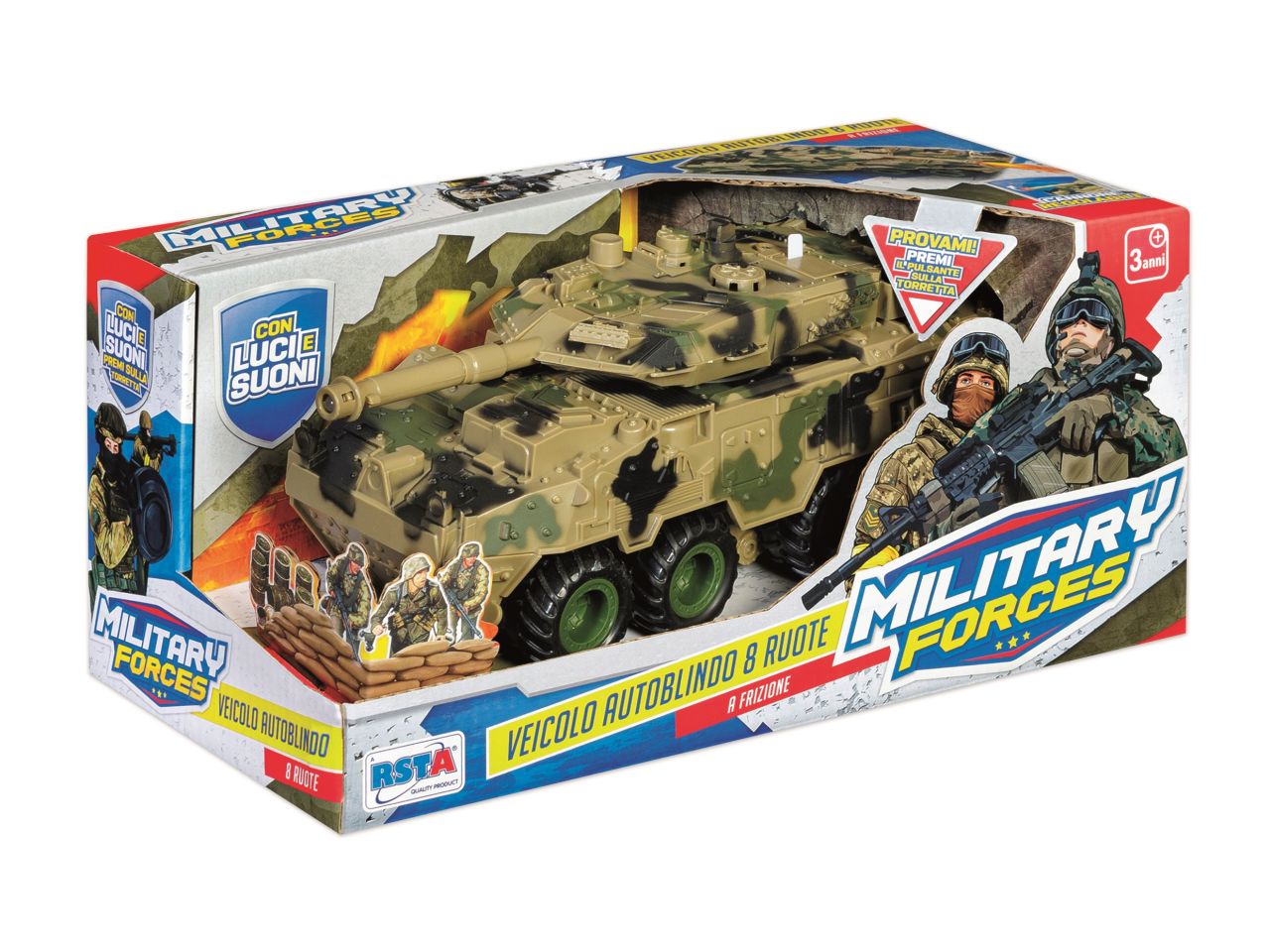 Veicolo autoblindo con 8 ruote military force