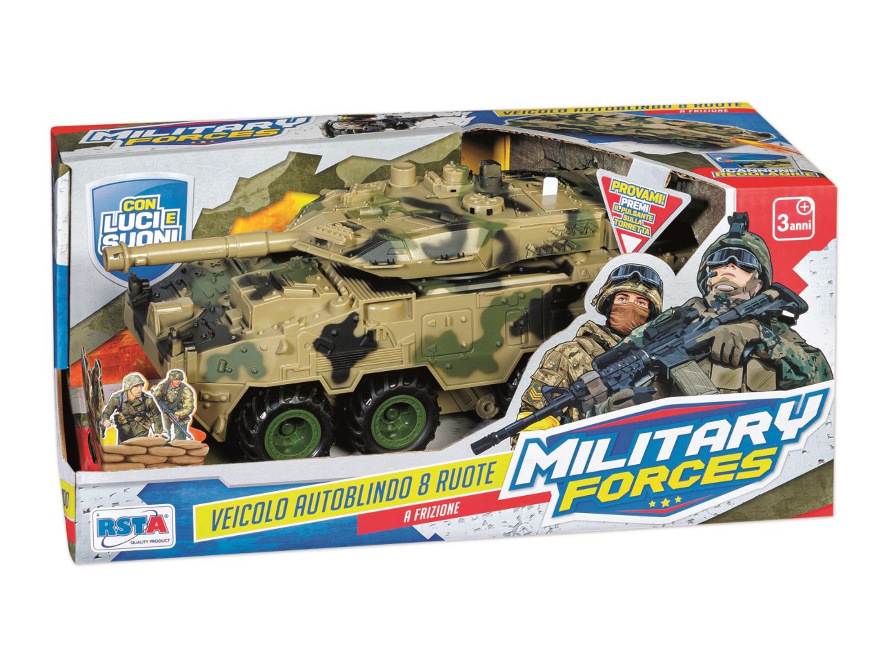 Veicolo autoblindo con 8 ruote military force