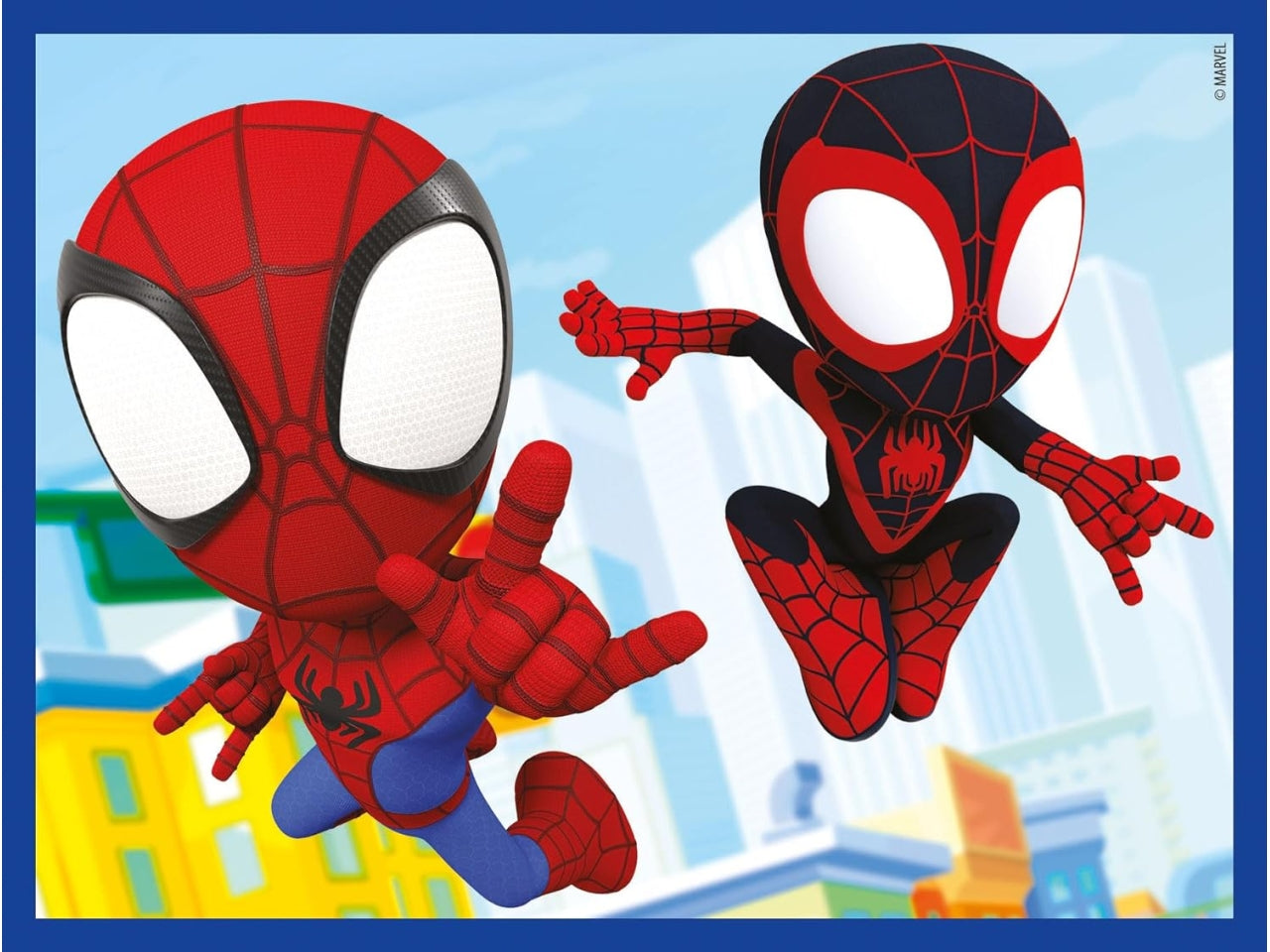 Puzzle 12 cubi Marvel Spidey And His Amazing Friends in cartone, 12x8 cm, 3+ anni, Made in Italy - Clementoni