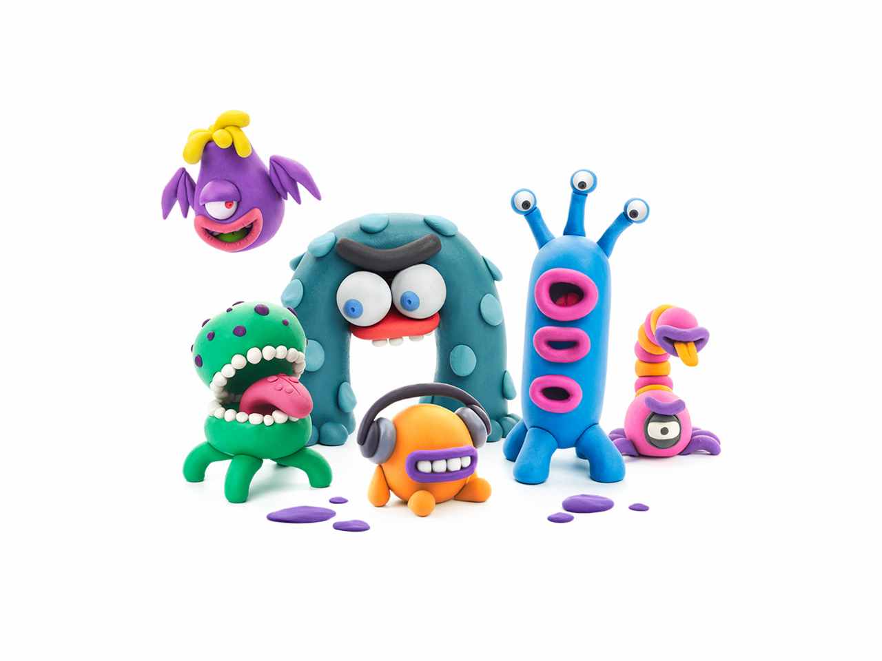 Hey clay alieni kit grande argilla morbida creativa