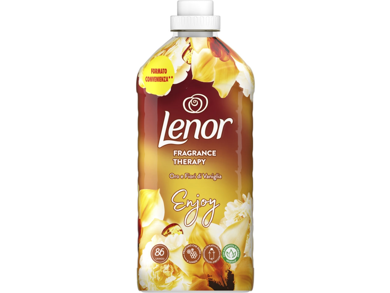Lenor ammorbidente concentrato da 1806ml 86 lavaggi profumazione oro e fiori di vaniglia $