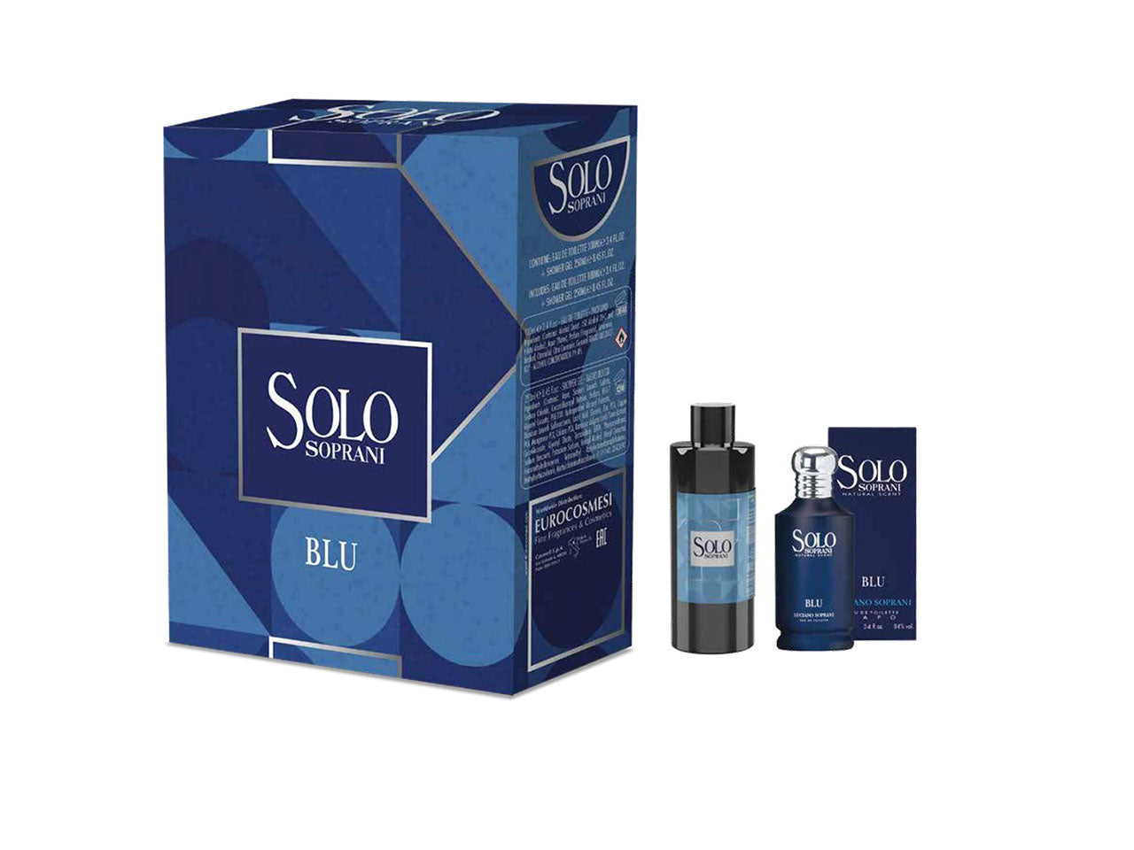 Luciano soprani solo blu: edt 100 ml + shower gel 250ml
