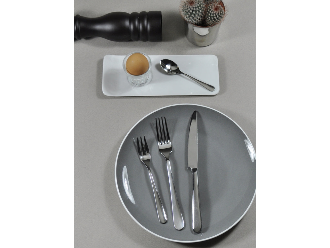 Set coltelli da tavola in acciaio inox 18/10, confezione 2 pezzi, lunghezza lama 10,5 - Prima Collection