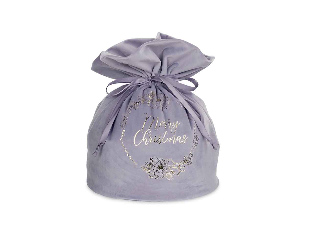 Saccoccio vell.lilla scritta oro 20536m