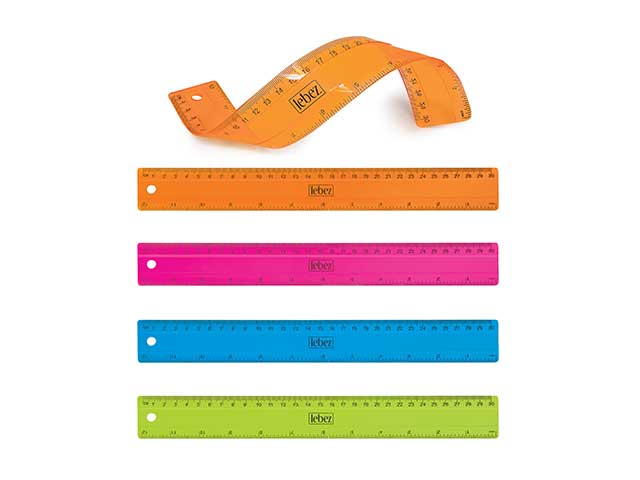 Righello disegno lebez assortiti 300mm