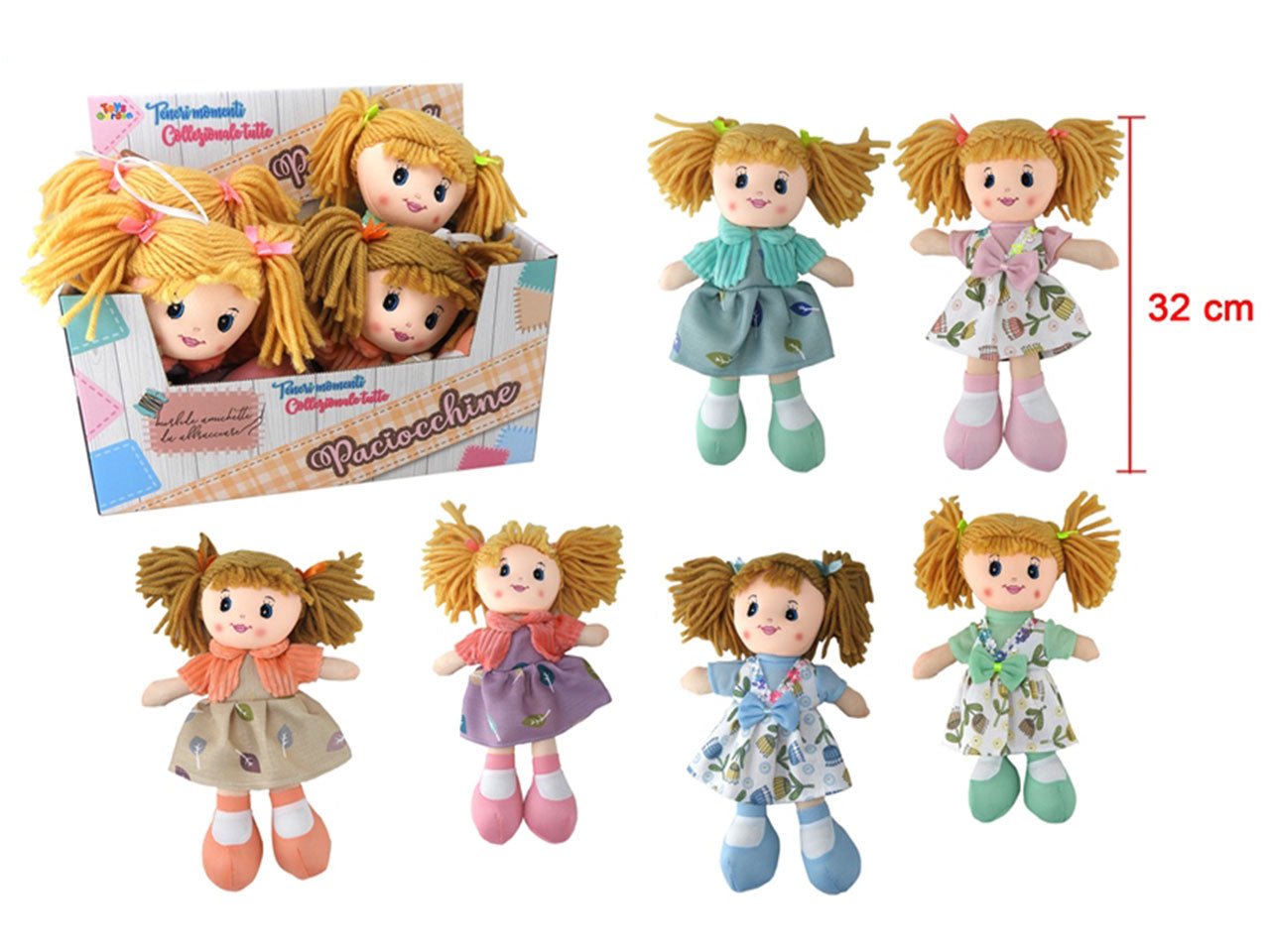 Bambola di pezza 30cm