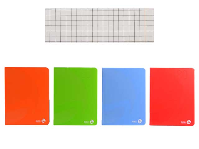 Quaderno a quadretti lumbek A5 rigatura Q 80gr misura 148x210mm 192 fogli colori assortiti