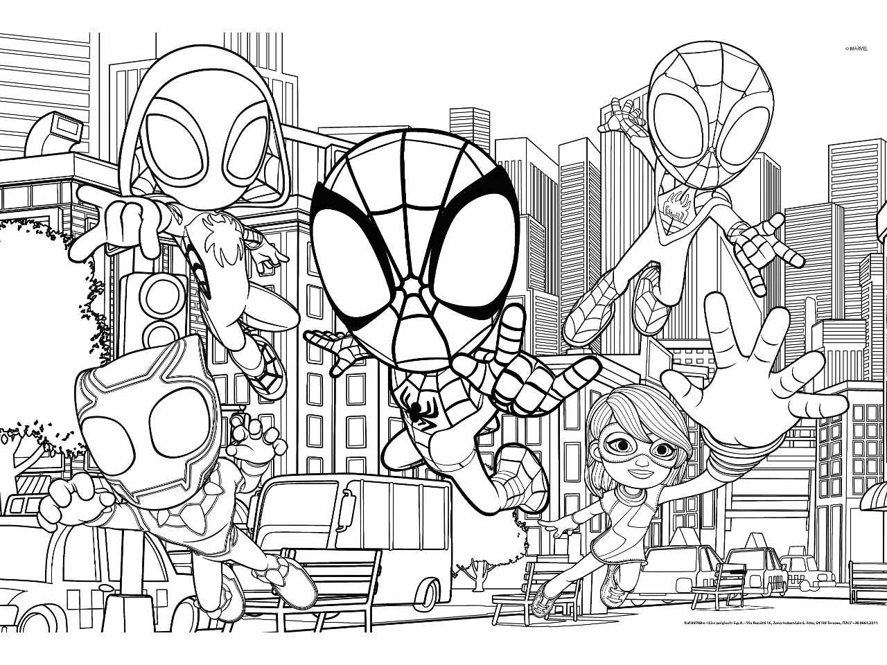 Marvel puzzle df maxi floor 2 x 24 spidey