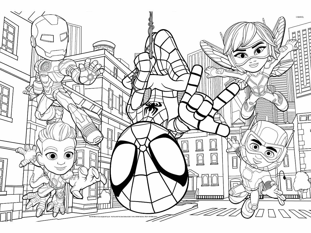 Marvel puzzle df maxi floor 2 x 24 spidey