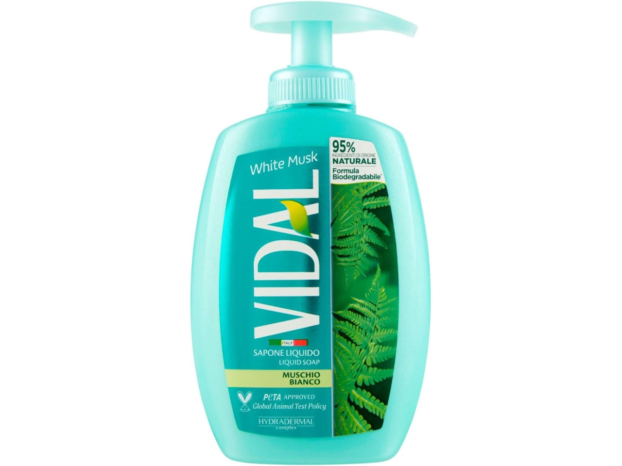 Vidal sapone liquido 300ml muschio bianco $
