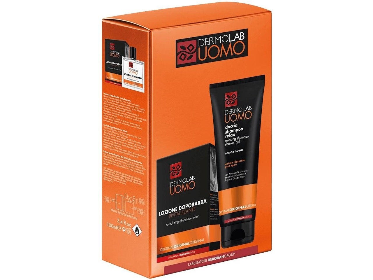 Dermolab uomo docciashampoo 250ml+lozione dopobarba 100ml
