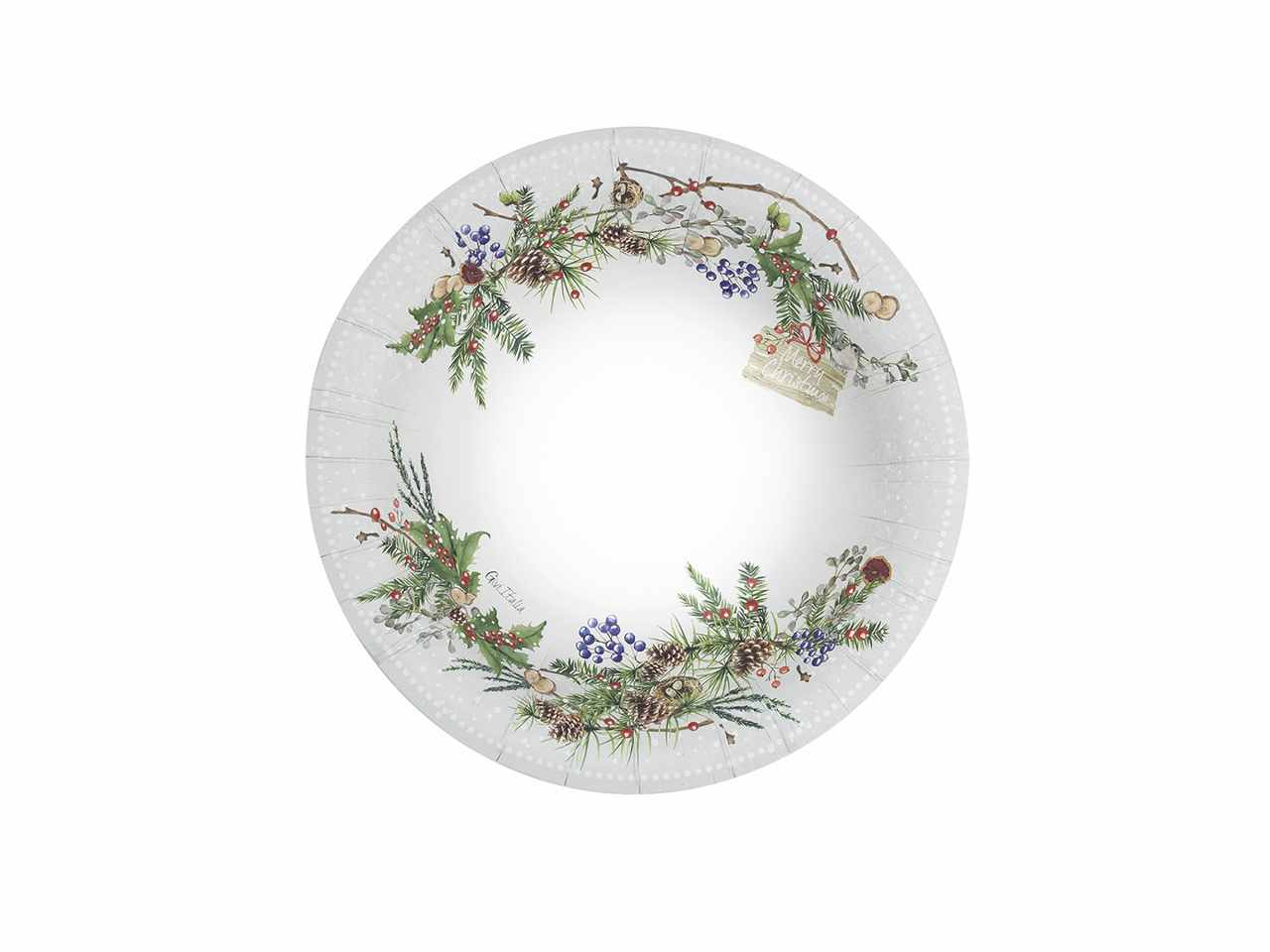 Piatti cm.24 christmas frozen 8 pezzi