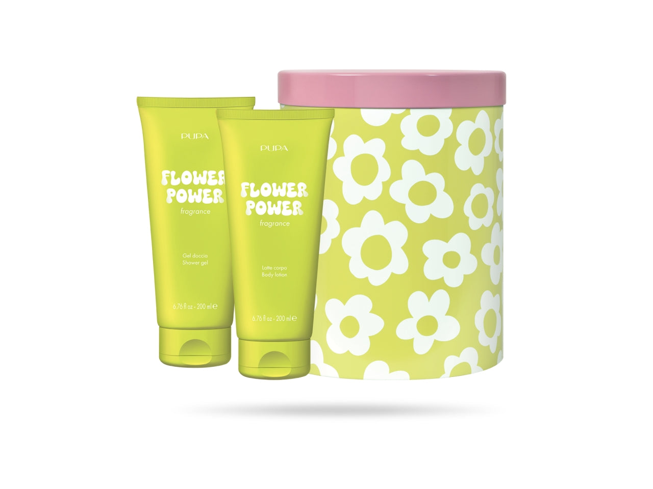 Pupa happybox kit 1 flowwer power lattedoccia 200ml + lattecorpo 200ml