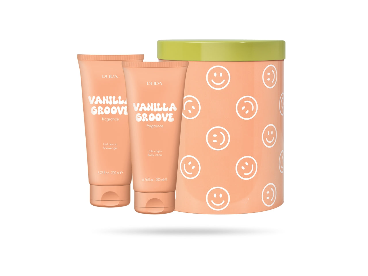 Pupa happybox kit 1 vanilla groove lattedoccia 200ml + lattecorpo 200ml