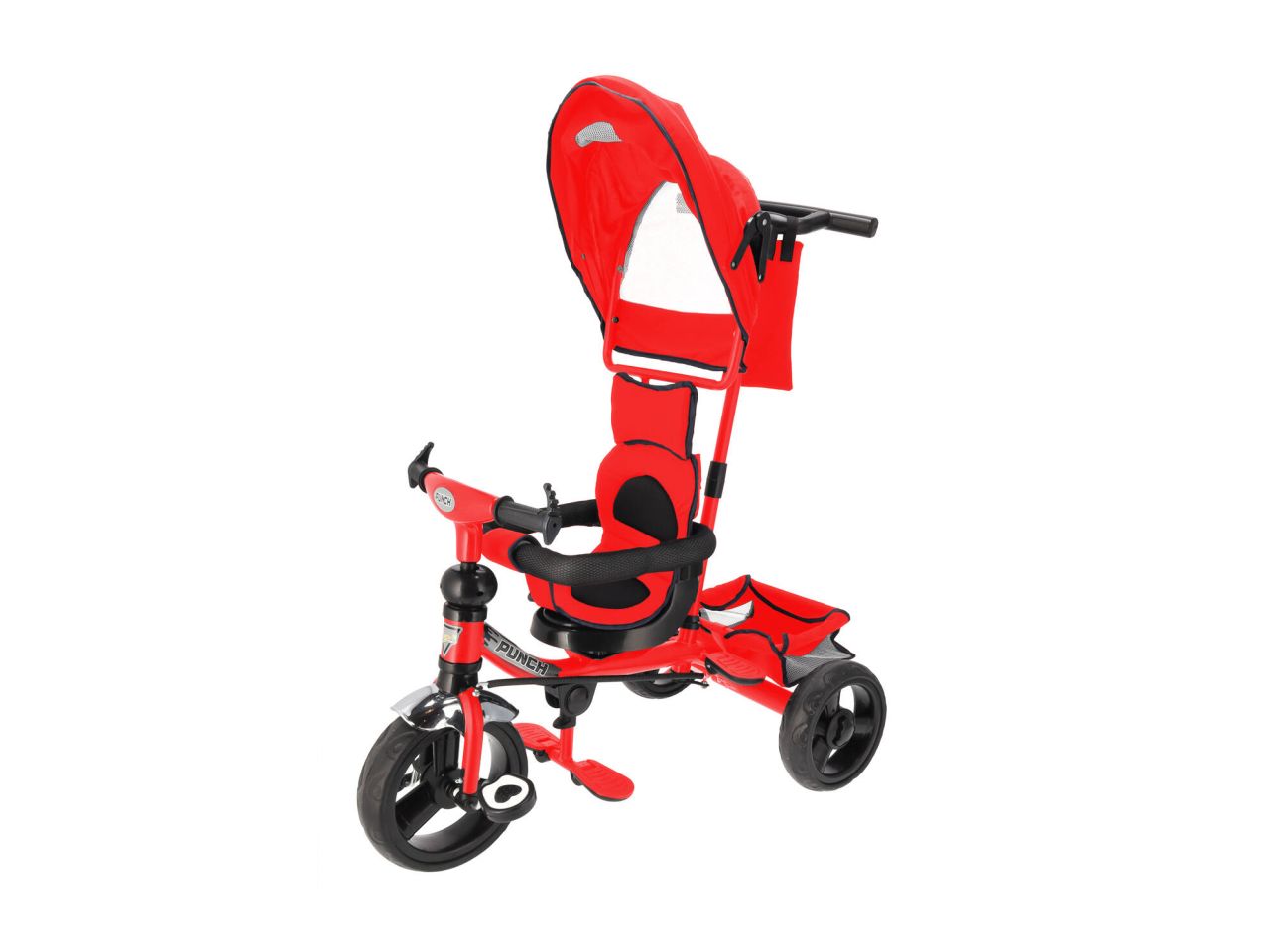 Triciclo in metallo vitamino evo con pedali paras colore rosso