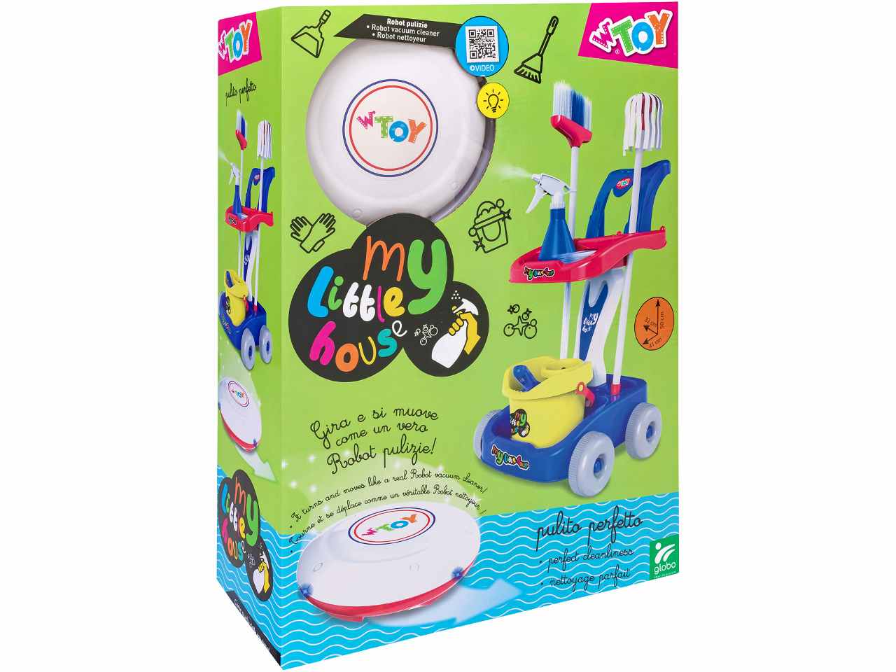 W toys carrello pulizie 50cm c/robot 40641