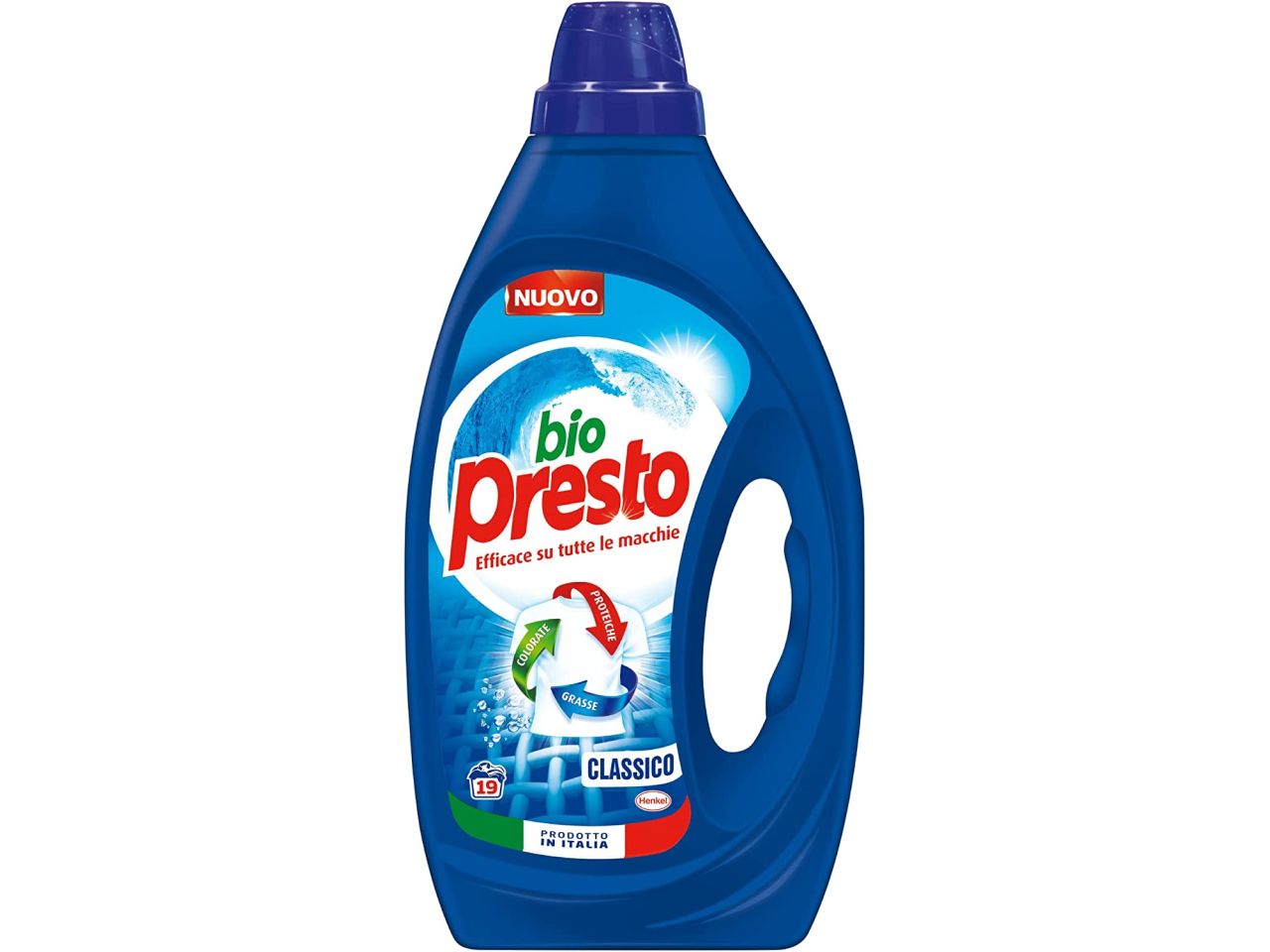 Bio presto detersivo per lavatrice liquido 19 lavaggi classico $