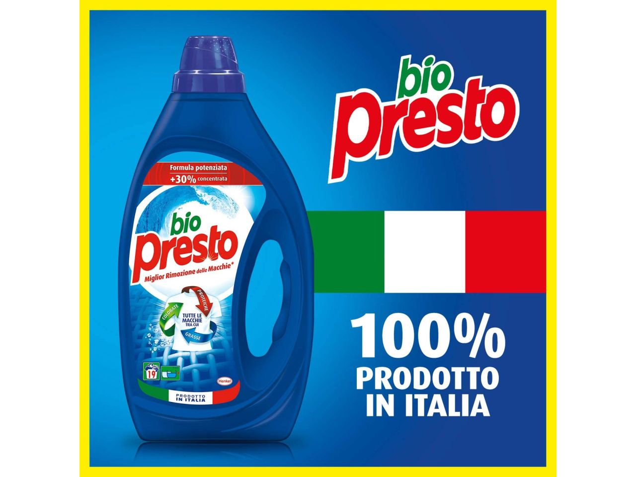 Bio presto detersivo per lavatrice liquido 19 lavaggi classico $