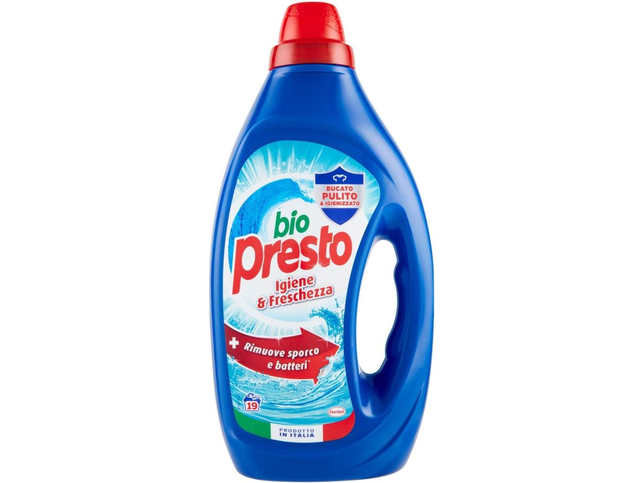 Bio presto detersivo bucato lavatrice liquido igiene & freschezza 19 + 4 lavaggi $