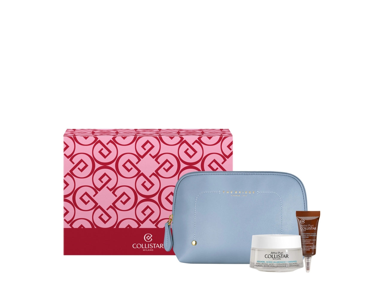 Cofanetto Collistar attivi puri con crema acquagel acido ialuronico 50 ml e ceramidi 5 ml