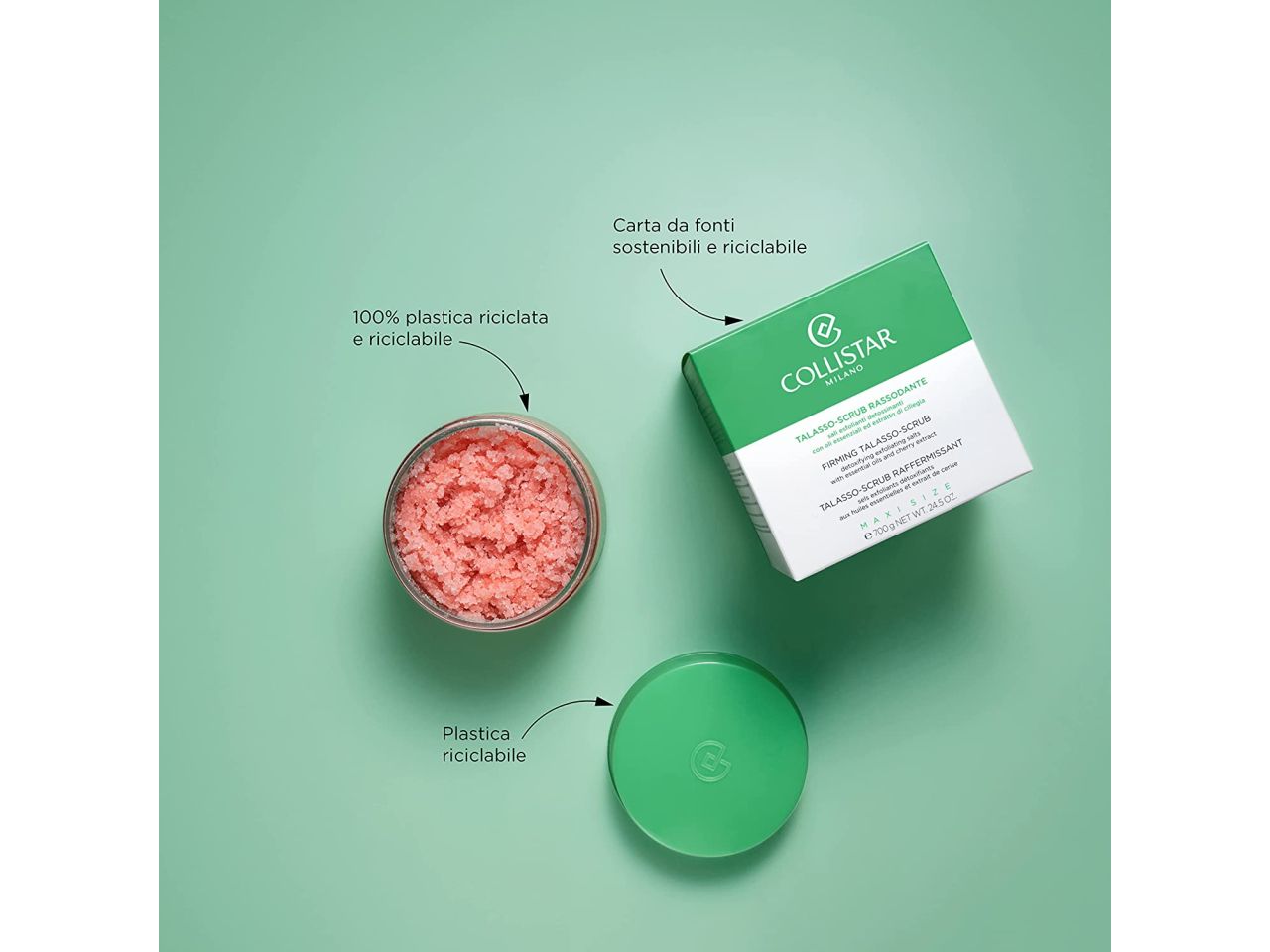 Collistar talasso scrub con sali esfolianti e detossinante ed oli essenziali alla ciliegia 300gr
